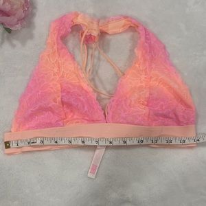 PINK VS gray lace bralette